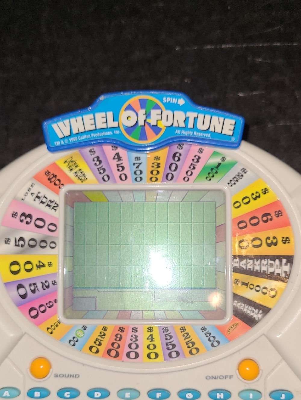 1998's Wheel of Fortune Electronic Handheld Game - Working Game - Picture 3 of 7